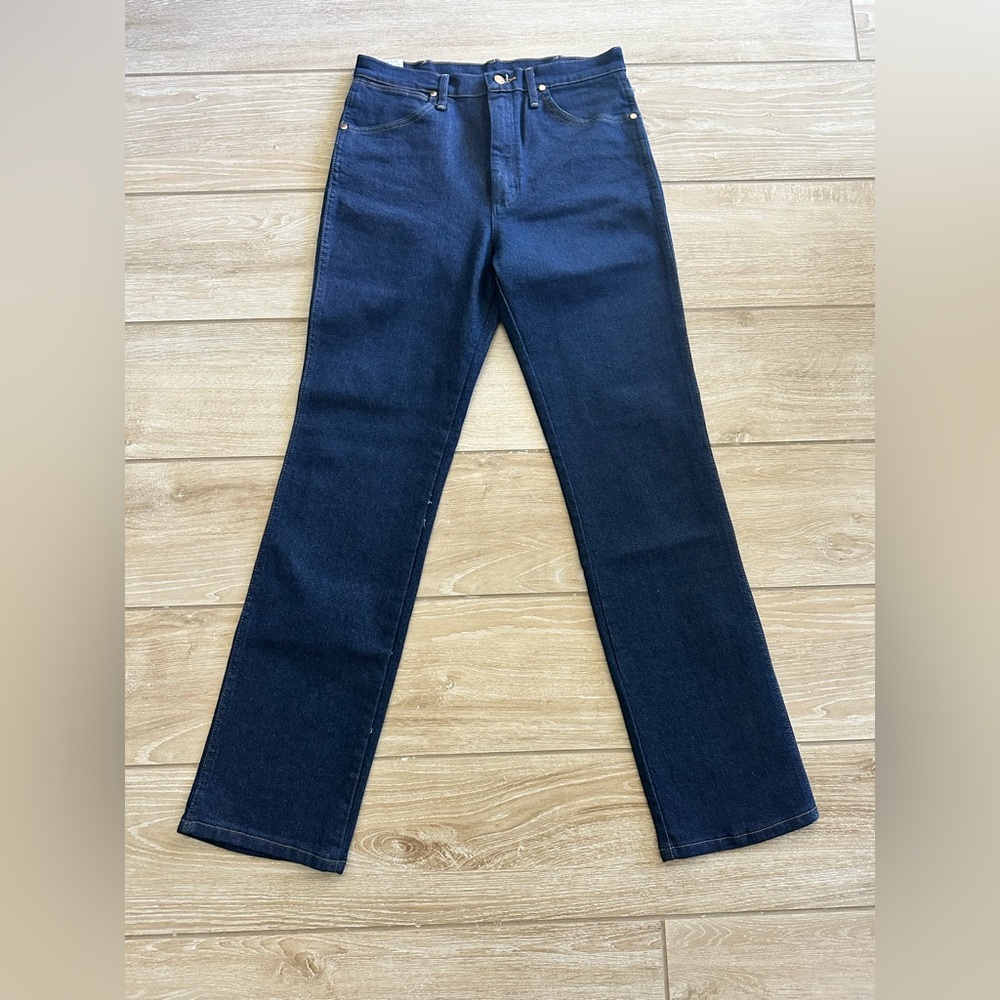 NWT Wrangler Cowboy Cut Blue Denim Jeans Slim Fit Men’s 32 x 34